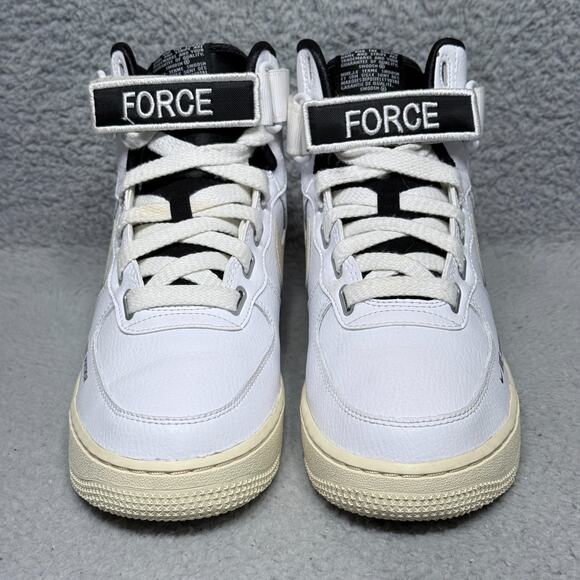 Nike Air Force 1 High Utility Womens Size 8.5 Sneakers White Light Cream Leather - Picture 2 of 9
